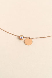 Collier Eva Or Rose à graver_meimelinparis