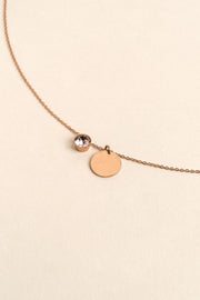 Collier Eva Or Rose à graver_meimelinparis