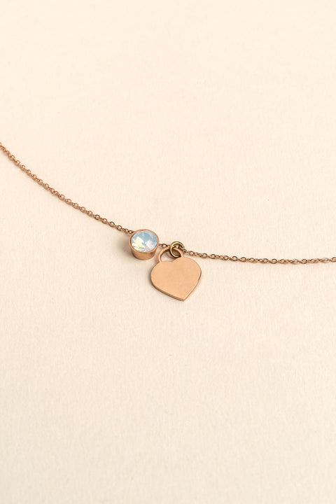 Collier Eva Or Rose à graver_meimelinparis