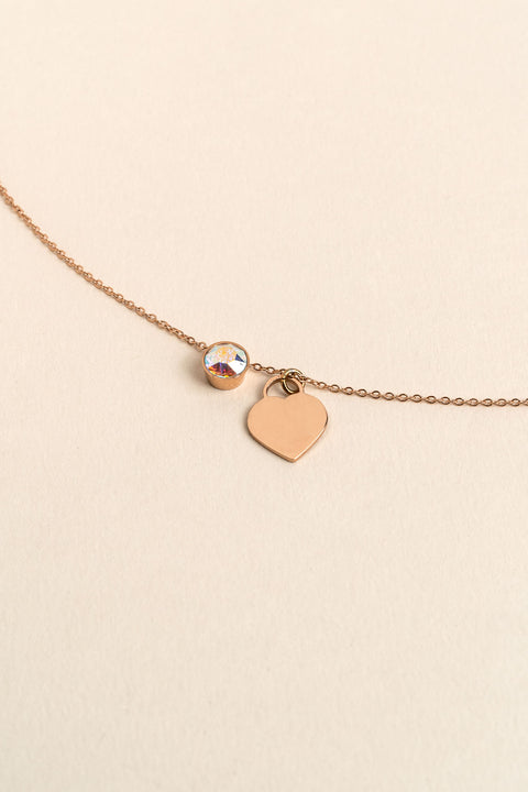 Collier Eva Or Rose à graver_meimelinparis