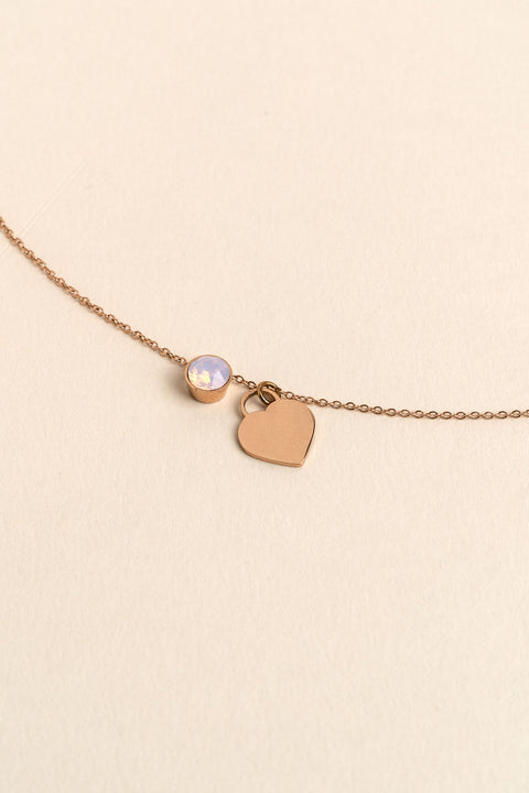 Collier Eva Or Rose à graver_meimelinparis
