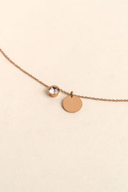 Collier Eva Or Rose à graver_meimelinparis
